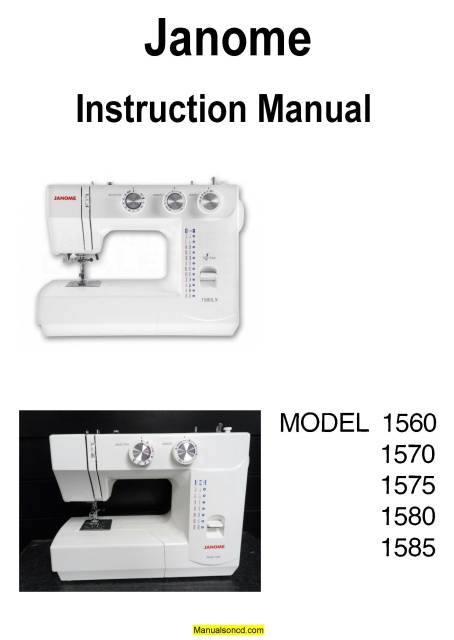 Janome Instruction Manual Free Download